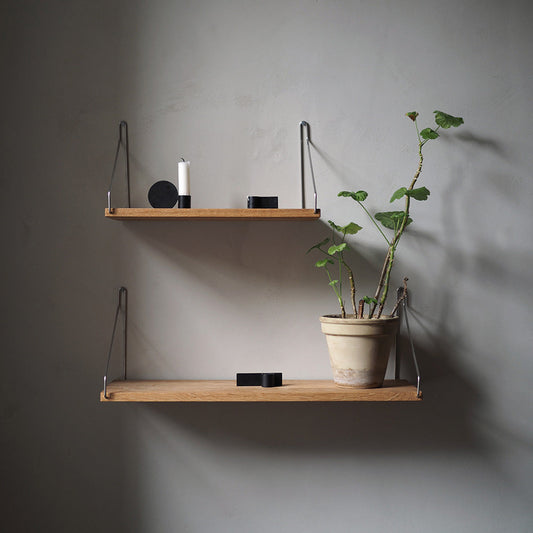 Goodee-Frama-Shelf Natural - Size - D20 W60 - Color - Steel