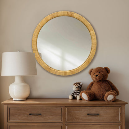 Nova Natural Rattan Arched Wall Mirror