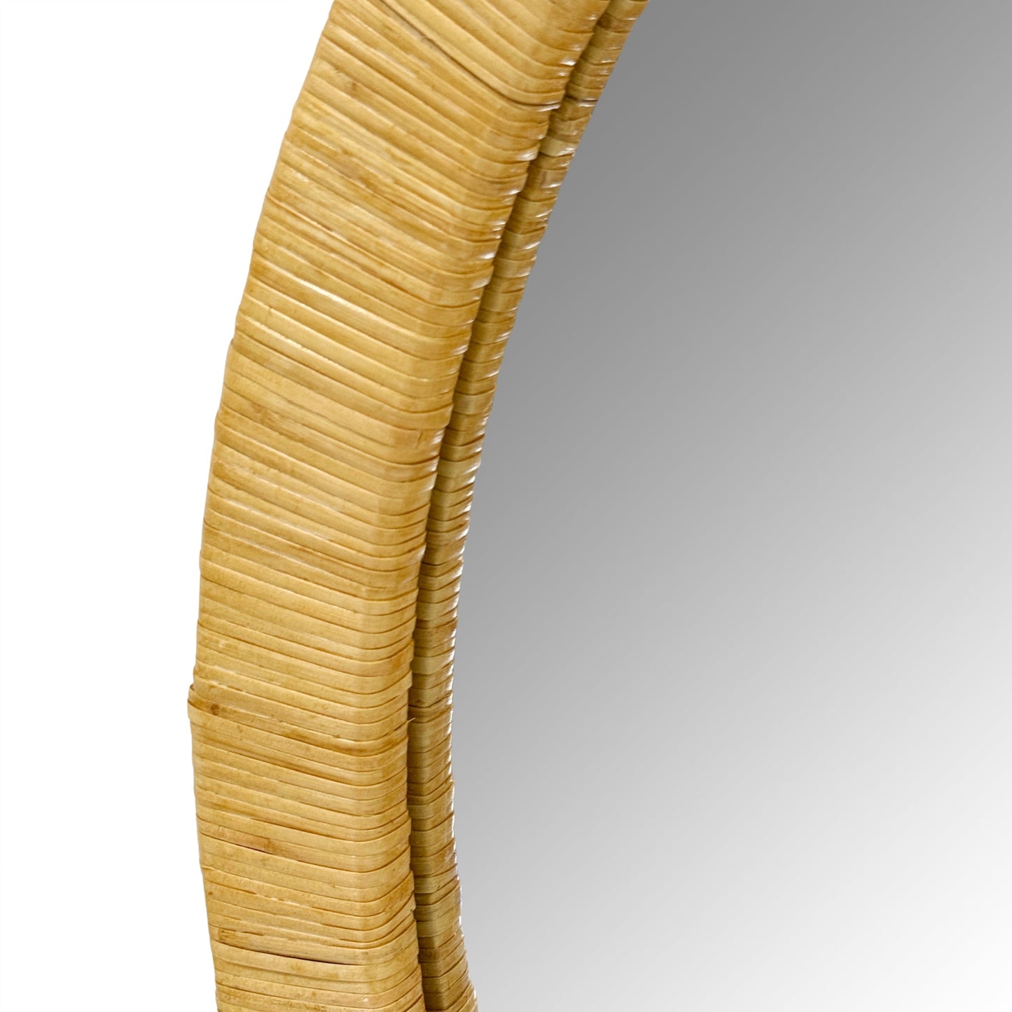 Nova Natural Rattan Arched Wall Mirror