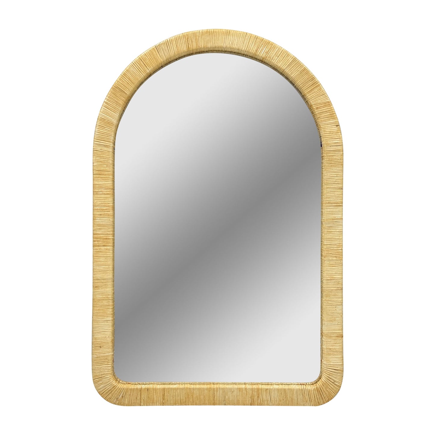 Nova Natural Rattan Arched Wall Mirror
