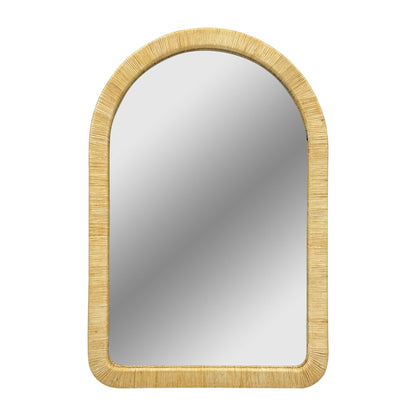 Nova Natural Rattan Arched Wall Mirror