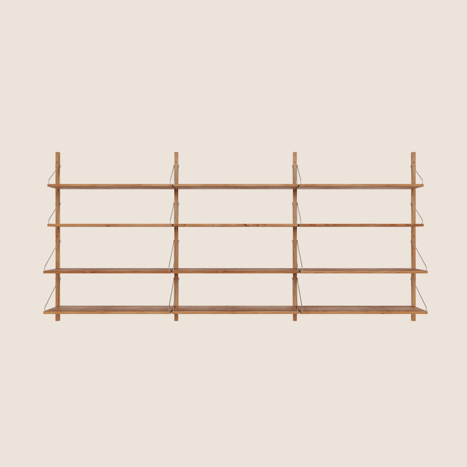 Shelf Library Natural | Triple Section