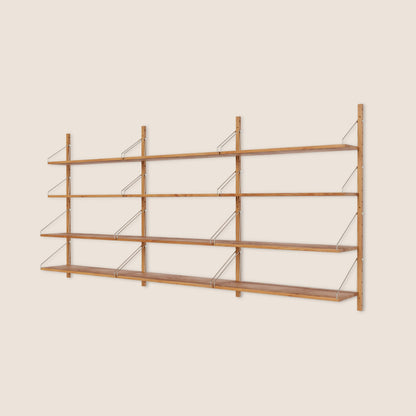 Shelf Library Natural | Triple Section