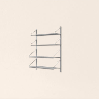 Goodee-Frama-Shelf Library Stainless Steel | Single Section - Size - 4 Shelves