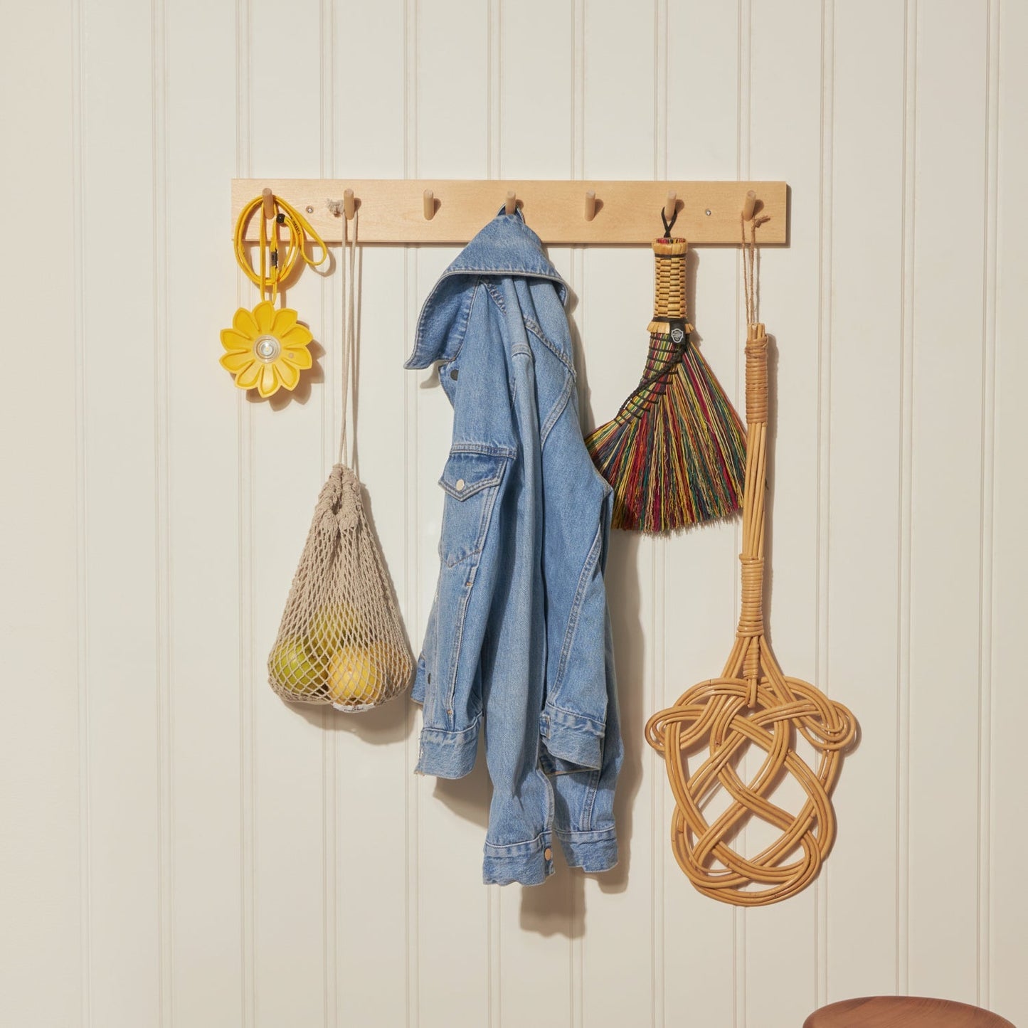 Goodee-Iris Hantverk-Birch Peg Rail - Size - 7 hooks