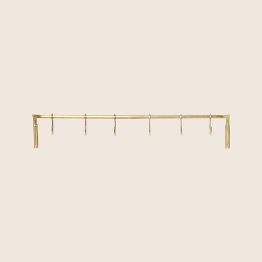 Brass Kitchen Rod wi Hooks