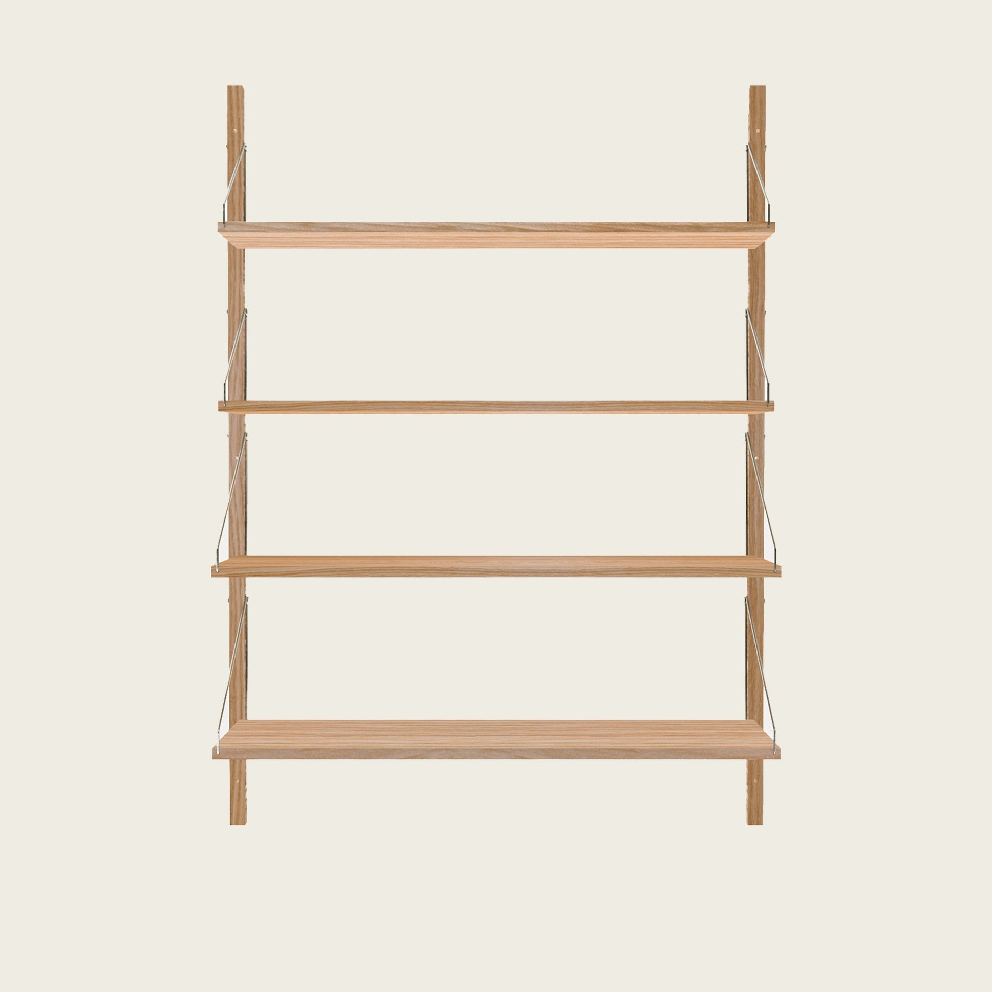 Goodee-Frama-Shelf Library Natural | Single Section - Size - 4 Shelves  
