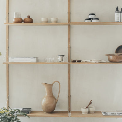 Goodee-Frama-Shelf Library Natural | Double Section - Size - 5 Shelves  