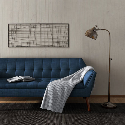 Savoy Distressed Bla Metal Wall Decor