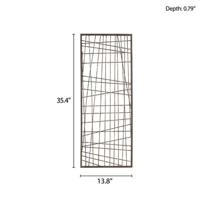 Savoy Distressed Bla Metal Wall Decor