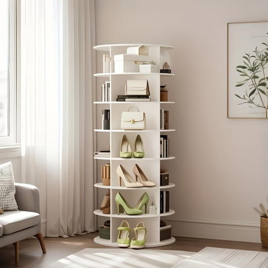 360° Rotating Shoe Rack with 7 Tiers – Save Space and Keep Everything Organised