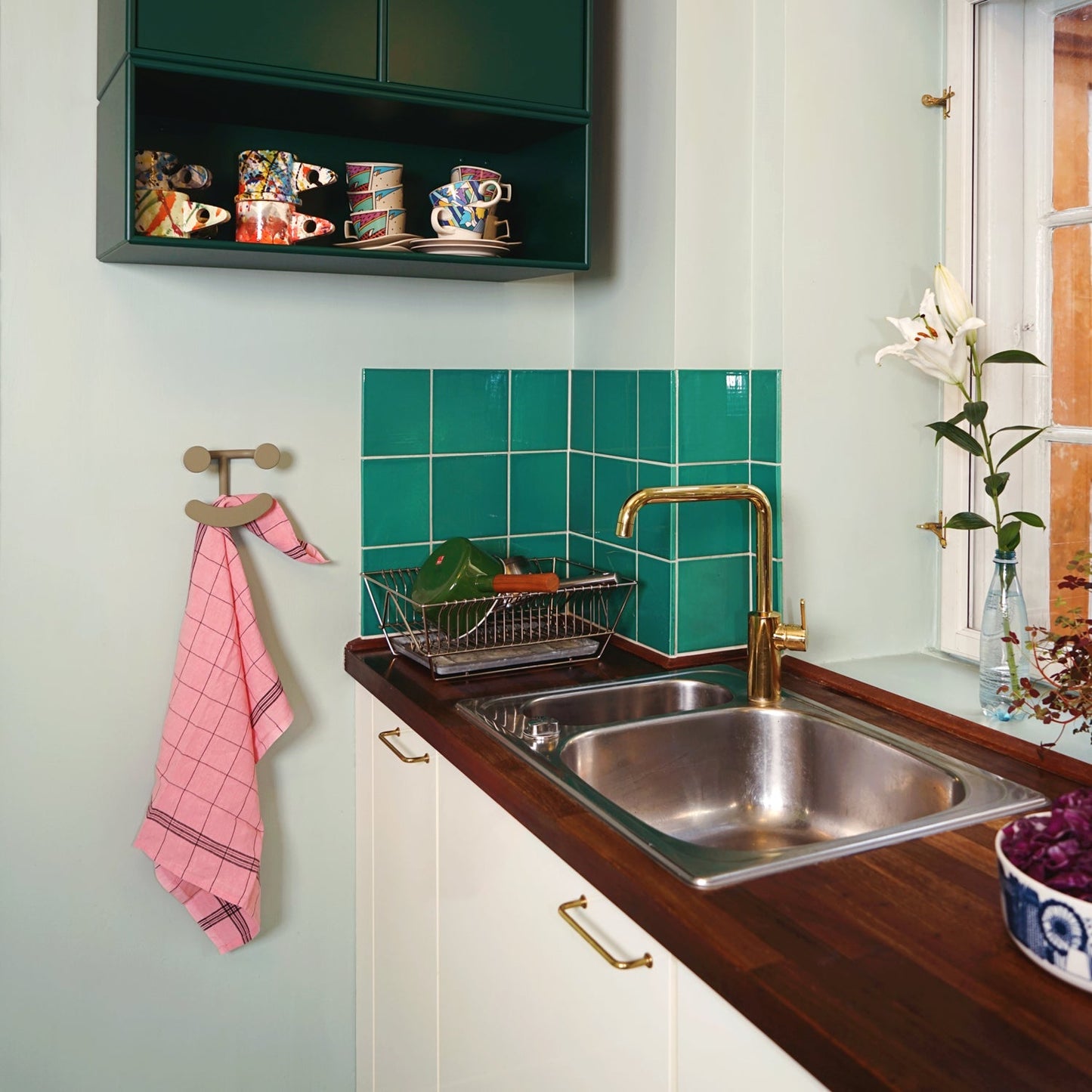 Goodee-Fritz Hansen Happy Hook - Color - Green Grey