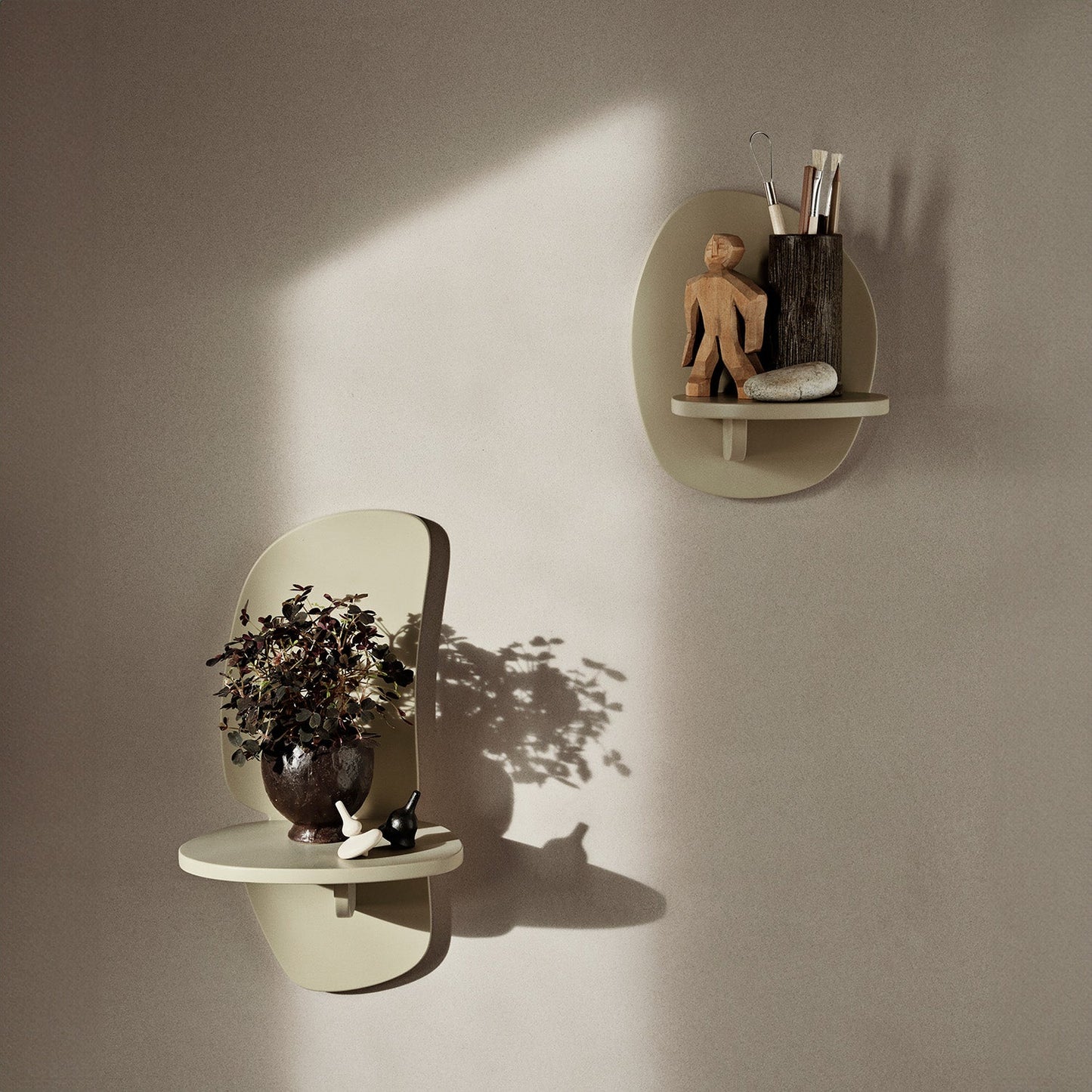 Goodee-Ferm Living-Pilu Shelf - Large - Color - Cashmere