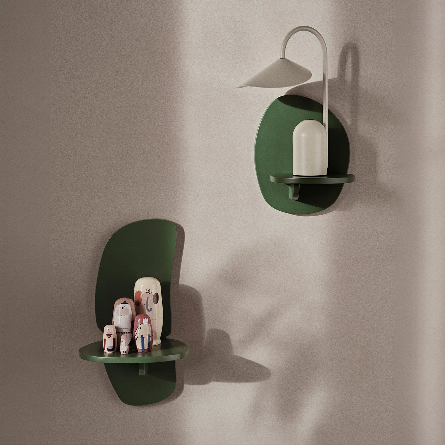 Goodee-Ferm Living-Pilu Shelf - Large - Color - Verdant Green